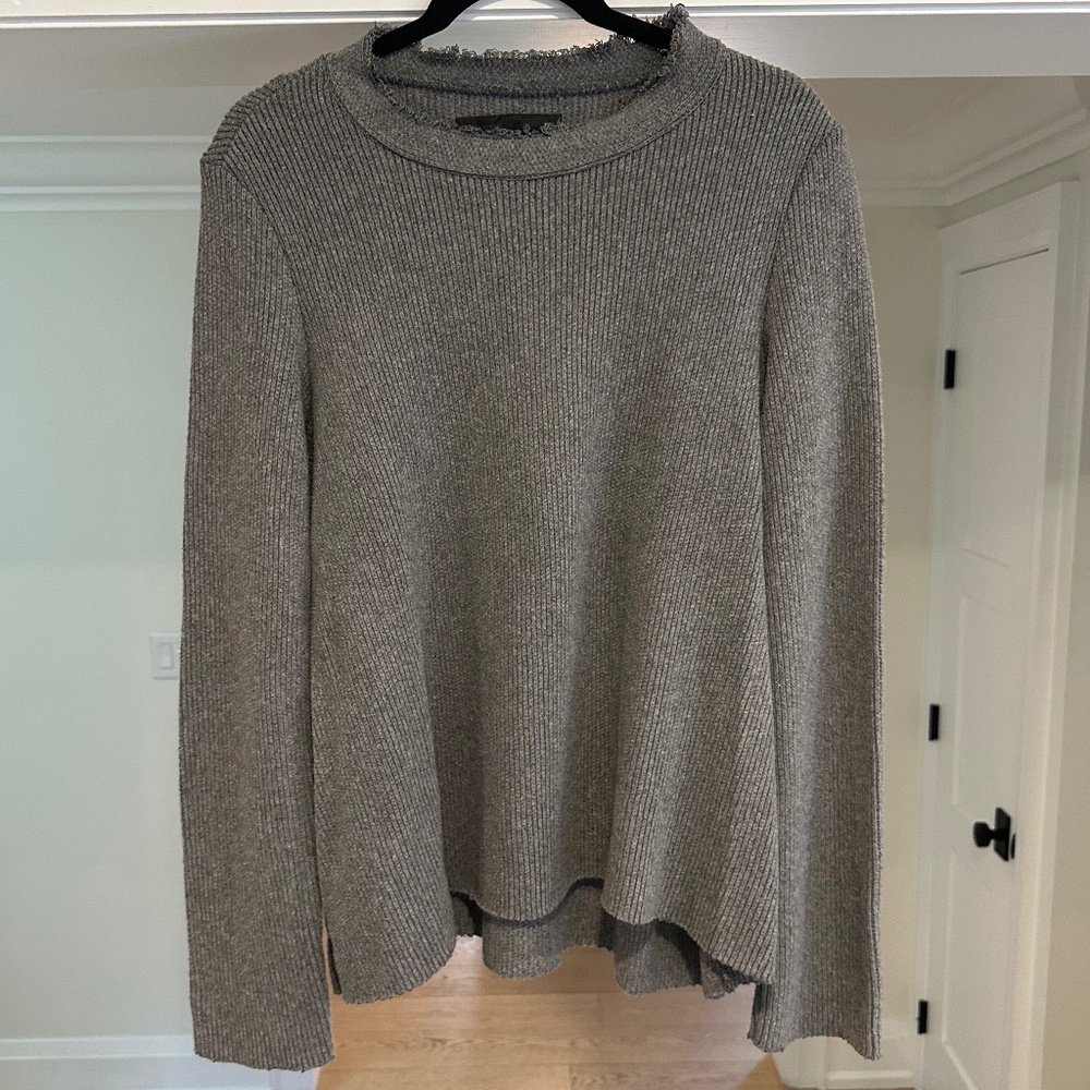 Veronique Milkjovich Gray Crew Neck Sweater - made in Canada